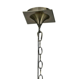Mara Pendant 3 Light E14, Antique Brass With Ivory White Shades - thumbnail 3