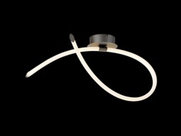 Armonia Semi Flush Ceiling Loop, Dimmable, 25W LED, 3000K, 1875lm, Titanium, Frosted Acrylic - thumbnail 3