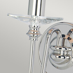 Finsbury Park 1 Light Indoor Candle Wall Light Polished Nickel - Shade Not Included, E14 - thumbnail 2