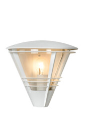 Livia Modern Wall Light Outdoor - 1xE27 - IP44 - White - thumbnail 1