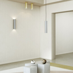 Hashira Slim Suspension Ceiling Pendant Light Matt Nickel - thumbnail 5