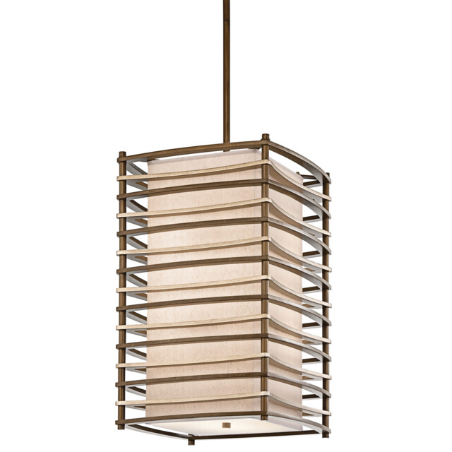 Moxie 4 Light Ceiling Pendant Bronze, E27