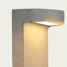 Zyria Outdoor Bollard Natural Concrete LED 3000K IP65 - thumbnail 3