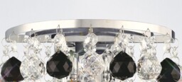 Atla Wall Lamp Switched 2 Light Polished Chrome, Crystal, Supplied with 9 Additional Black Crystal Spheres - thumbnail 5