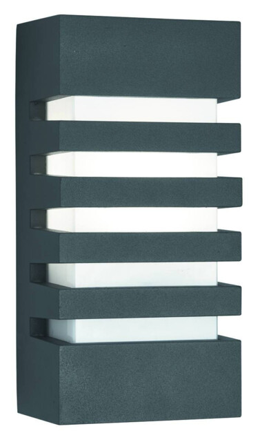 1 Light Outdoor Wall Light Grey IP44, E27 - image 1