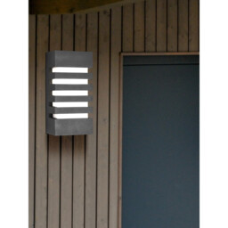 1 Light Outdoor Wall Light Grey IP44, E27 - thumbnail 2