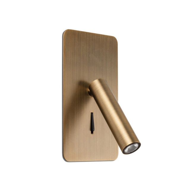Suau Integrated LED Reading Light Wall Light Bronze, 3000K