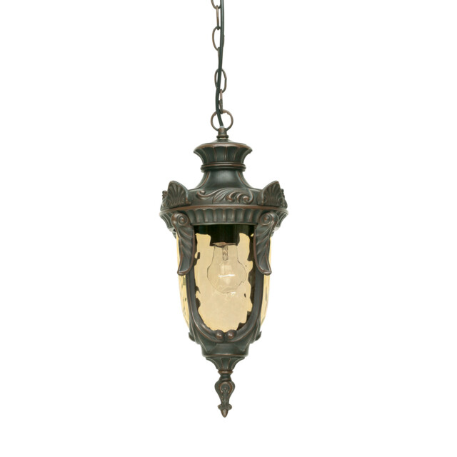 Philadelphia 1 Light Medium Outdoor Ceiling Chain Lantern Old Bronze IP44, E27 - image 1