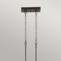 Emery 3 Light Pendant Bar Chandelier Light Palladian Bronze, E27 - thumbnail 3