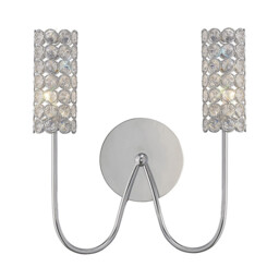 Martina Wall Lamp 2 Light G4 Polished Chrome/Crystal, NOT LED/CFL Compatible - thumbnail 1