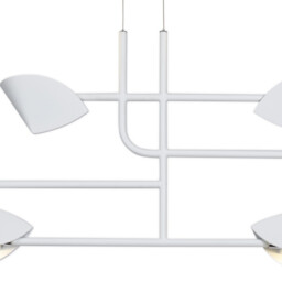 Capuccina 6 Light Linear Pendant, 45W LED, 3000K, 3100lm, White, 3yrs Warranty - thumbnail 5