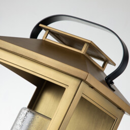 Hinkley Atwater Outdoor Wall Lantern Painted Distressed Brass, IP44 - thumbnail 3