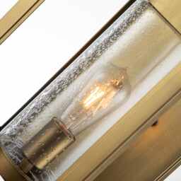 Hinkley Atwater Outdoor Wall Lantern Painted Distressed Brass, IP44 - thumbnail 2