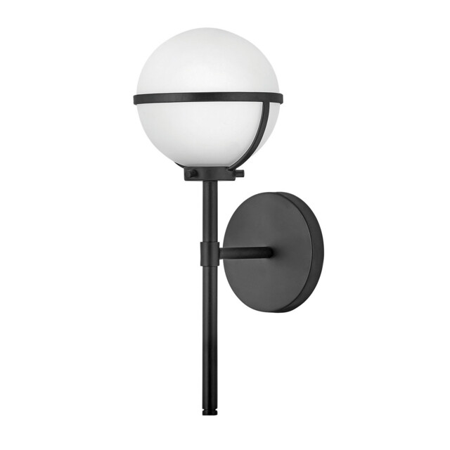Hinkley Hollis Bathroom Wall Lamp Black, IP44 - image 1