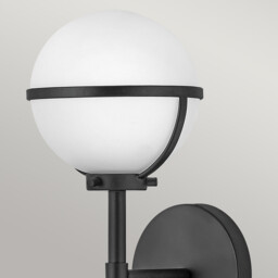 Hinkley Hollis Bathroom Wall Lamp Black, IP44 - thumbnail 3
