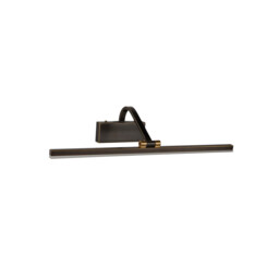 Integrated LED 1 Light Picture Wall Light Black Brushed Gold - thumbnail 2