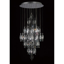 Solana Pendant 18 Light G4 Polished Chrome/Crystal, NOT LED/CFL Compatible - thumbnail 2
