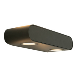 Zambelis Outdoor Up Down Wall Lamp Graphite LED 3000K IP54 10W