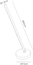 Torch Table Lamp, 11W LED, 3000K, 900lm, Sand Black - thumbnail 2