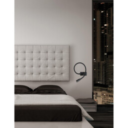 Geneva Reading Light Sand Black Aluminium LED 3W 3200K - thumbnail 2