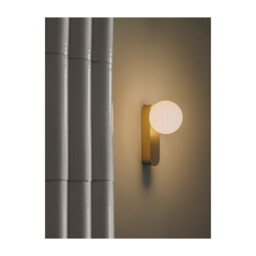 Perlina Globe Wall Lights Matte Gold LED 8.8W CCT 2700-3000-4000K IP44 On-Off - thumbnail 2