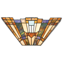 Inglenook 2 Light Tiffany Uplighters Tiffany glass, E14 - thumbnail 1