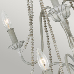 Feiss Maryville 9 Light Chandelier Washed Grey - thumbnail 5