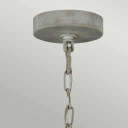 Feiss Maryville 9 Light Chandelier Washed Grey - thumbnail 2