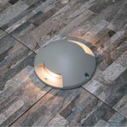 Alura 2 Direction Outdoor Recessed Ground Light Grey LED 3000K IP67 - thumbnail 2