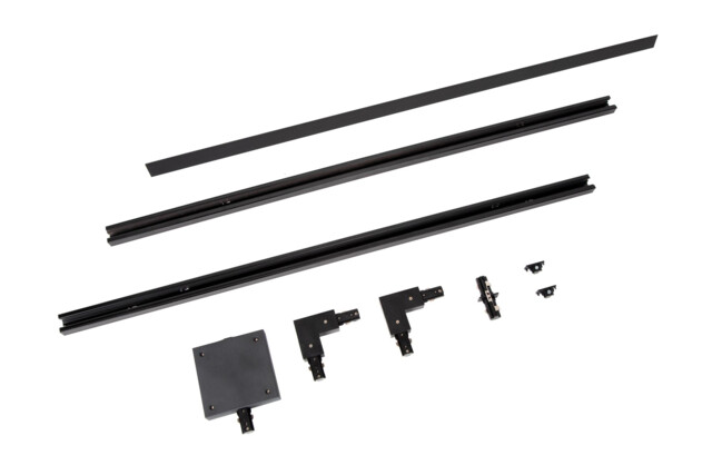 Lucide TRACK Starter set - 1-circuit Track lighting system - 2 meters - Black - image 1