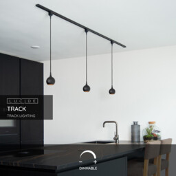 Lucide TRACK Starter set - 1-circuit Track lighting system - 2 meters - Black - thumbnail 2