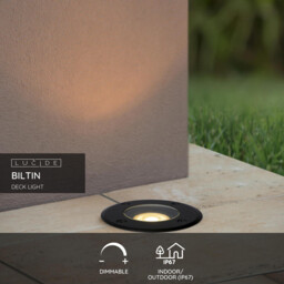 Biltin Modern Recess Deck Lighting Outdoor - Ø 10,8cm - 1xGU10 - IP67 - Black - thumbnail 2