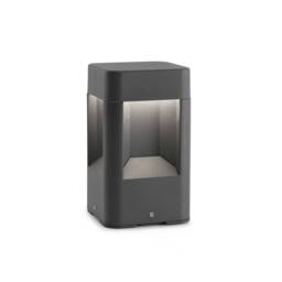 Naya LED Outdoor Pedestal Light Dark Grey IP54 - thumbnail 1