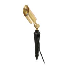 Andy Outdoor Satin Gold Spike Lamp IP65, GU10 - thumbnail 1