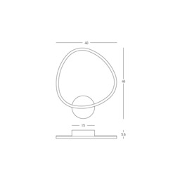 Zevra Integrated Led Wall Lamp Brushed Gold LED 3000K Dimmable - thumbnail 2
