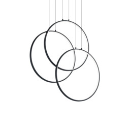 Frame LED Decorative Integrated Pendant Light Black, 3000K - thumbnail 1
