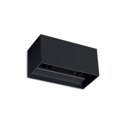 Atom 20cm Outdoor Up Down Wall Lamp Black 4x LED 2400lm 4000K IP54 - thumbnail 1