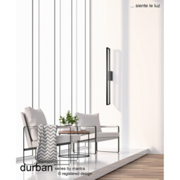 Durban Wall Lamp, 20W LED, 3000K, 1550lm, Black, 3yrs Warranty - thumbnail 3