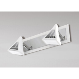 Filippo Linear Spot Light 2 Light LED 10W 3000K, 900lm, Matt White/Polished Chrome, 3yrs Warranty - thumbnail 2