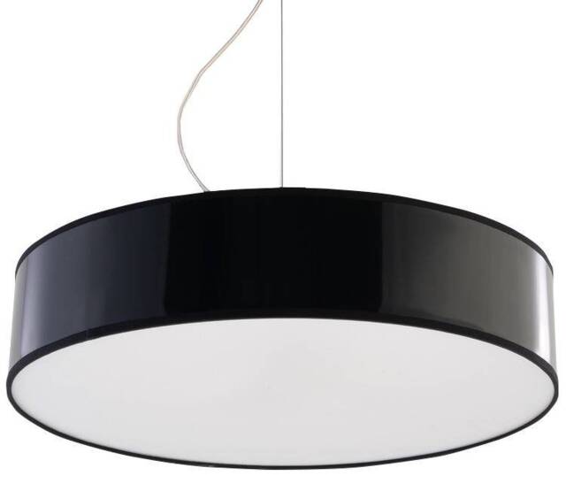 Arena 3 Light Round Ceiling Pendant Black, E27 - image 1
