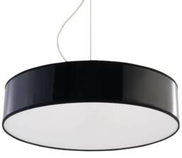 Arena 3 Light Round Ceiling Pendant Black, E27 - thumbnail 1