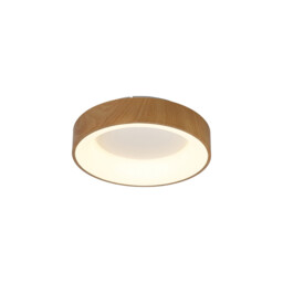 Niseko II Ring Ceiling 38cm 30W LED, 2700K-5000K Tuneable, 2250lm, Remote Control & APP, Wood, 3yrs Warranty - thumbnail 1