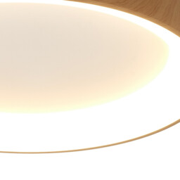 Niseko II Ring Ceiling 38cm 30W LED, 2700K-5000K Tuneable, 2250lm, Remote Control & APP, Wood, 3yrs Warranty - thumbnail 5
