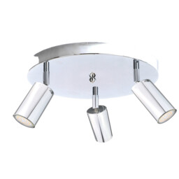 Eye Ceiling Spotlight Clusters Silver, 30cm, 3x GU10