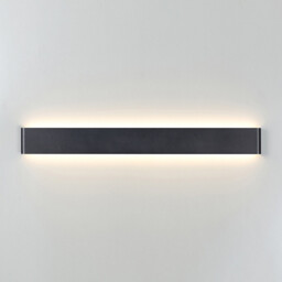 Egeo 61cm Linear Wall Lamp, 20W LED, 3000K, 1600lm, Black, 3yrs Warranty - thumbnail 2