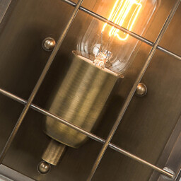 Hyde Park 1 Light Outdoor Wall Lantern Light Solid Brass IP44, E27 - thumbnail 5