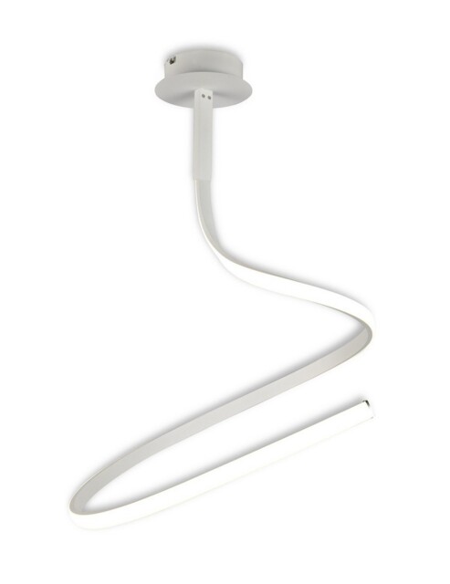 Nur Semi Flush Ceiling 30W LED 3000K, 2400lm, Dimmable White, Frosted Acrylic - image 1