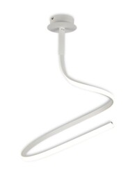 Nur Semi Flush Ceiling 30W LED 3000K, 2400lm, Dimmable White, Frosted Acrylic - thumbnail 1