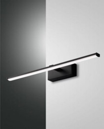 Nala LED Bathroom Over Mirror Light Black Glass, IP44