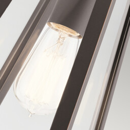 Kichler Delison Outdoor Wall Lantern Rubbed Bronze, IP44 - thumbnail 3